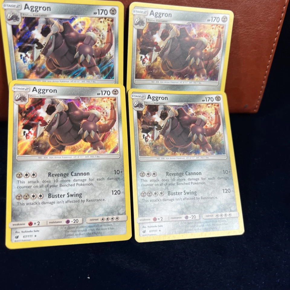 Aggron Crimson Invasion 67/111 Holo Rare Pokemon Card 4 - Image 4 of 4