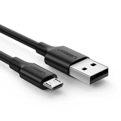 Kabel USB-A zu Micro USB 2A 1m Ugreen Schwarz Ladenkabel Schnell Datenkabel
