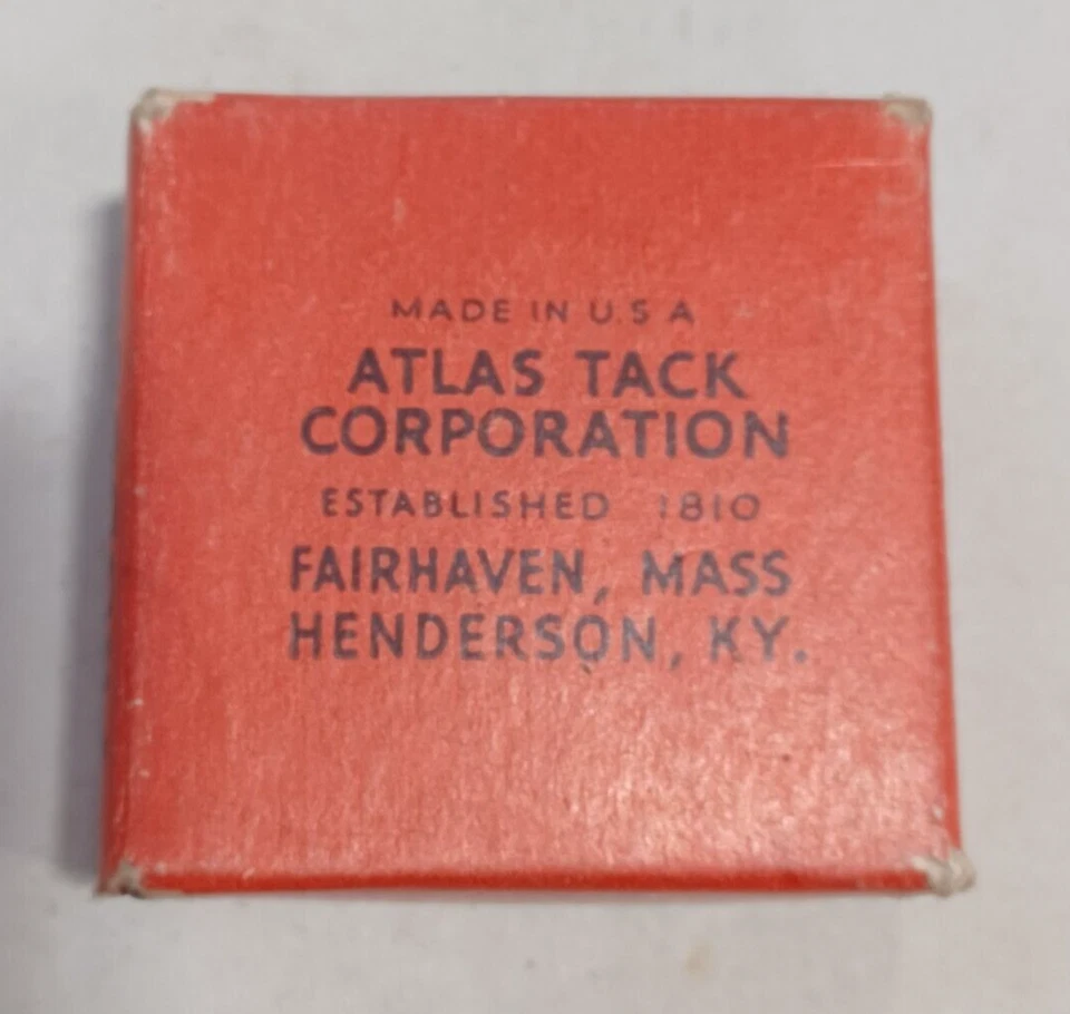 Vintage Box Atlas Bright Steel Wire Brads Len. 5/8" 18 GA. 4 - Image 2 of 2