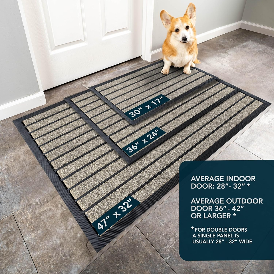 Ubdyo Extra Durable Door Mat Dirt Trapping Outdoor Mats Non