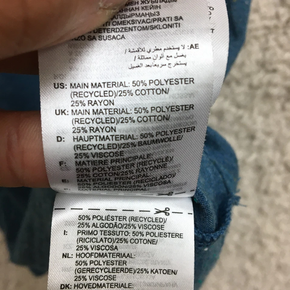 阿迪达斯背心衬衫小号成人蓝色无袖运动标志休闲女式 S — 第 4/4 张图片