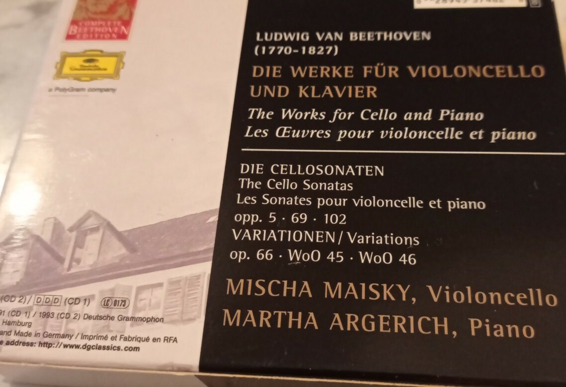 BEETHOVEN BEETHOVEN EDITION 2 NM CDs Vol.8 CELLO SONATAS DG