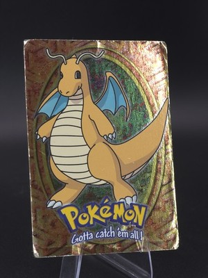 Dragonite HOLO FOIL #149 E12 of 12 Evolution Card TOPPS Pokemon Blue Label Stamp