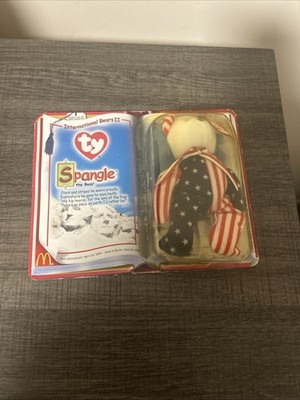TY Beanie Baby-Rare Spangle The Bear McDonalds 1999 Teenie Beanie Babies New