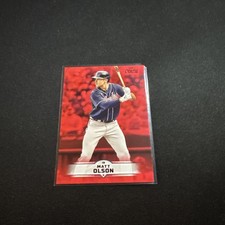 2025 Topps Stadium Club Matt Olson Red Foil Parallel #5 - Braves (B) 