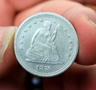 1876-S Seated Liberty Quarter (25c)  High Details and Clean