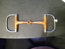 used D-ring snaffle bit 5 in copper mouth 