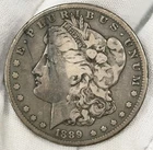 1889-CC $1 Morgan Dollar 90% Silver CARSON CITY One Dollar US Coin KEY DATE!