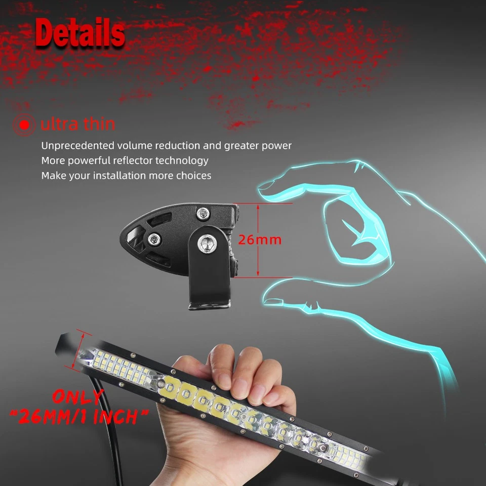 Faros antiniebla LED de trabajo Fit 1994-2000 Honda FourTrax 300 12"" Foto 4 de 4