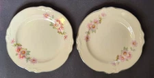 Homer Laughlin Virginia Rose Bread Plates Lot Of 2 