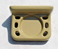 Ceramic Toothbrush Cup Holder Olive Yellow Tan Sand Tile-In Bathroom Wall