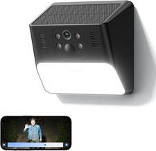 Elegant Solar Wall Light Security Camera with 2K Night Vision & Motion Detection