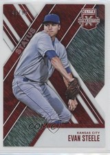 2017 Panini Elite Extra Edition Status Red Die-Cut 49/99 Evan Steele #63 0f8