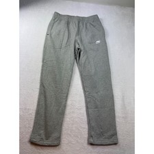 Nike Mens Sportswear Club Fleece Sweatpants Gray XL Straight Leg Joggers