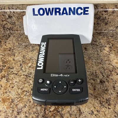 Lowrance - Elite-4 HDI - Color Chartplotter/Fishfinder - Tested