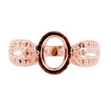 Semi Mount 11x9 Mm Oval Shape Faceted Cut Birthday Ring Sterling Silver