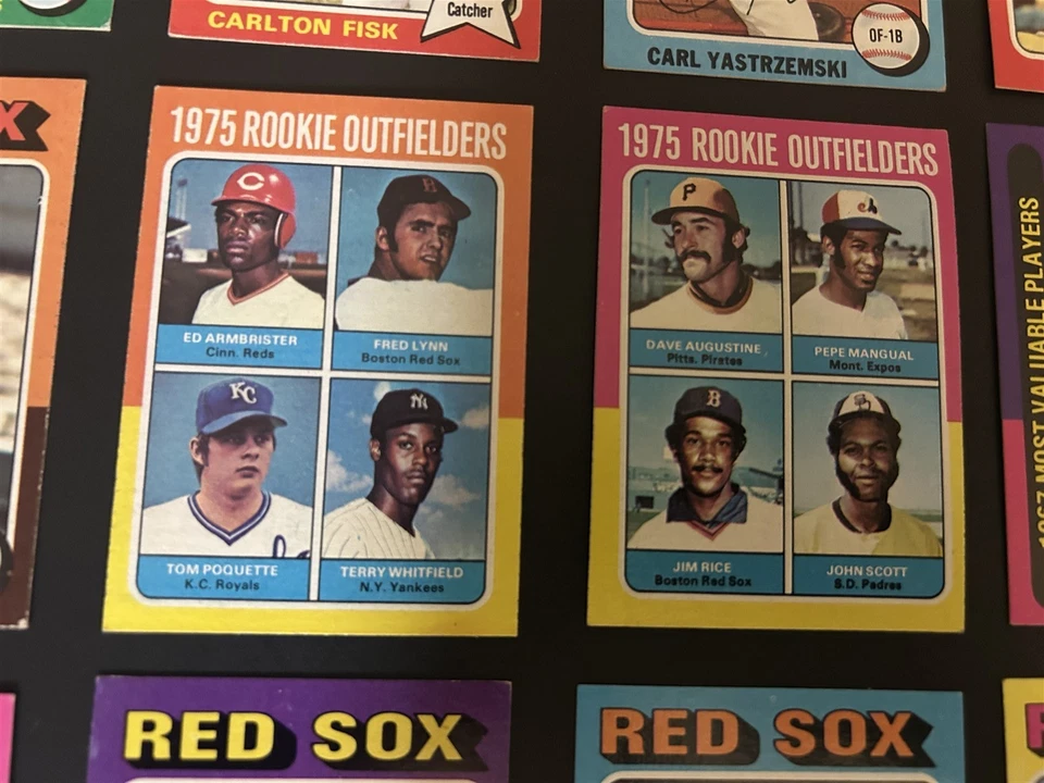 1975 Topps BOSTON Red Sox TEAM Set YASTRZEMSKI Fred LYNN Jim RICE Carlton FISK - Image 4 of 4