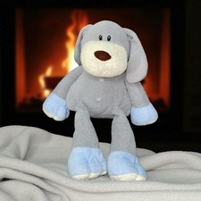 Toys R Us Geoffrey Elephant Plush Stuffed Animal Safari Nursery Blue Gray 15"