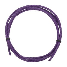 Braided Leather Cord, 4mm 1.1 Yard for Jewelry Making, Dark Purple, 1m