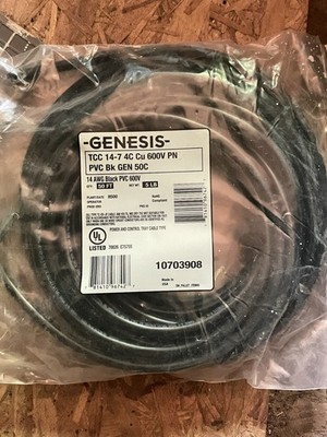 Honeywell Genesis 14/4 Mini Split Cable Coil 1070 Wire 50' Length Industrial Kit