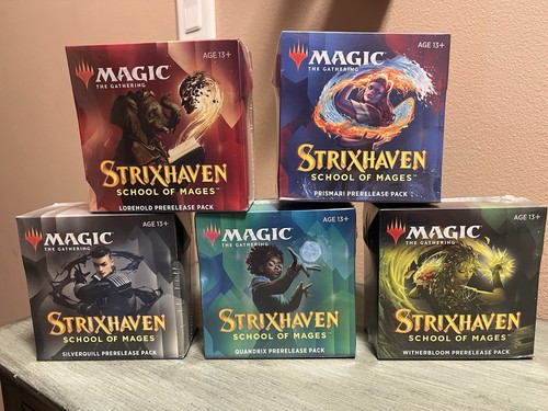 Wizards of the Coast Strixhaven: School of Mages Prerelease Pack Set of 5 New