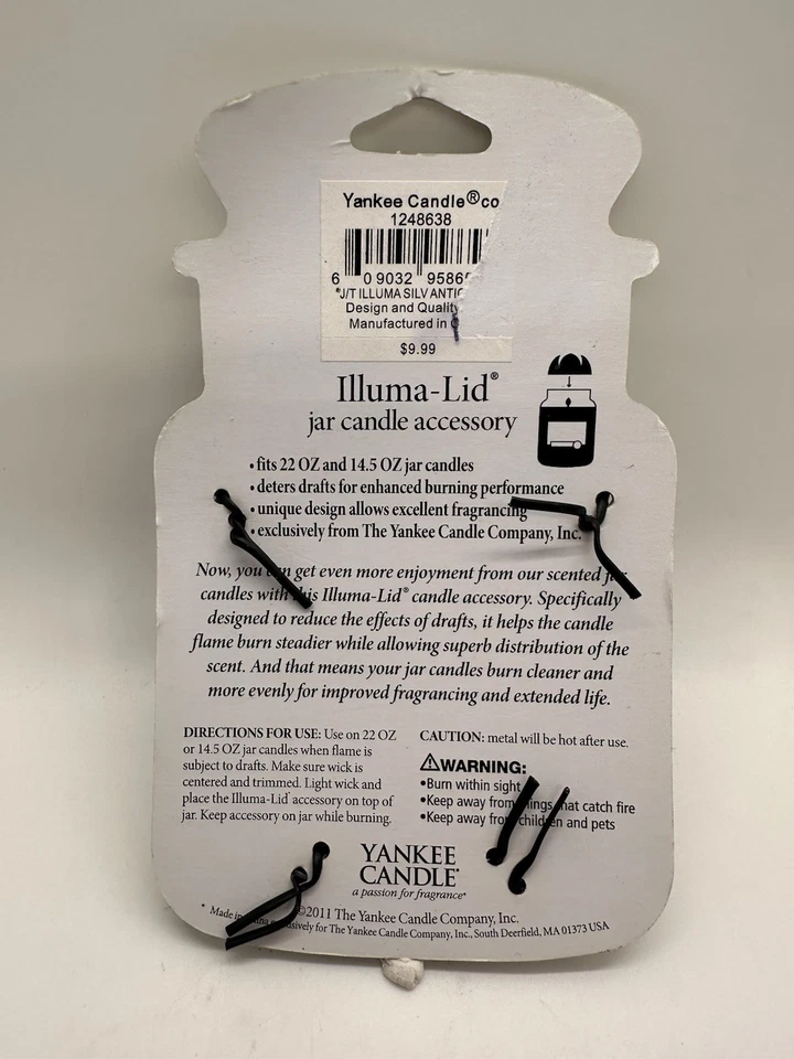 Yankee Candle Illuma 2011 tapa tarro tapa antiguo cúpula de bronce NUEVO Foto 4 de 4