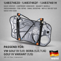 Fensterheber Vorne Rechts Elektrisch Ohne Motor Mit Grundplatte Vw Golf 4 Bora