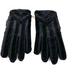 Isotoner Classic Stretch Gloves Mens Large Knit Lined BLACK NEW w/ Woalite 24028