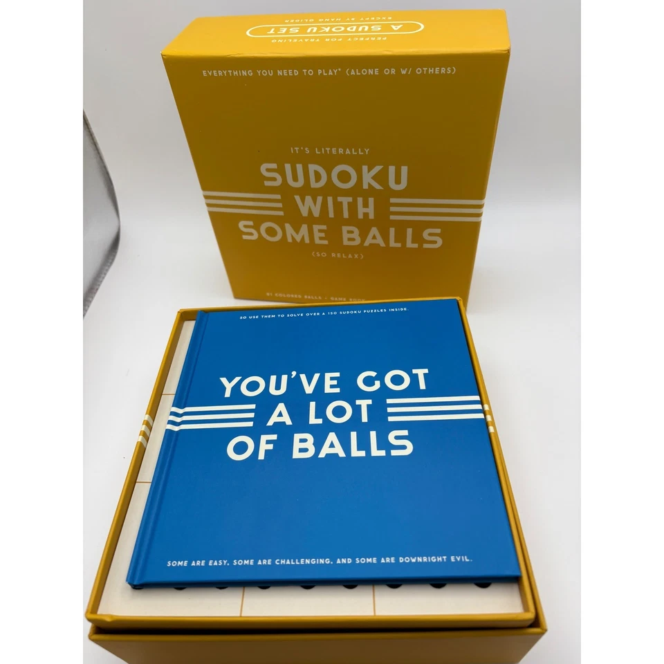Its Literally Sudoku With Some Balls Game Set 81 Colored Balls Game Book Travel - Image 2 of 4