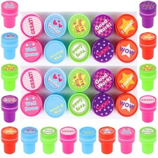 Droutti 20 PCS Teacher Reward Stamps, Motivational Stamps for Classroom, Rubb...