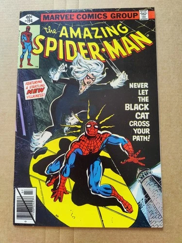 Amazing Spider-Man 194 VF 1979 Marvel 1st Appearance Black Cat 1st Print