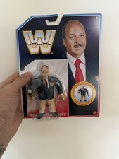 WWE WWF Mean Gene Okerlund Mattel Retro Action Figure Factory Sealed Wrestling