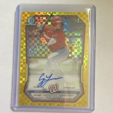 Bowman Chrome 1st Coy James Gold Parallel Autograph /75 Nationals CPA-CJ