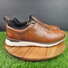 Johnston & Murphy XC4 Prentiss U-Throat Brown Leather Men's Shoes Size 11 M