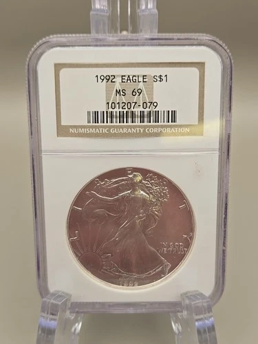 1992 American Silver Eagle $1 - NGC MS69