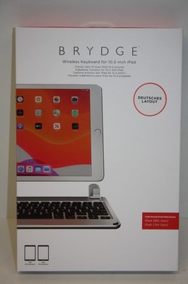Brydge Bluetooth Tastatur für das 10.2'' iPad QWERTZ Silver