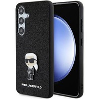 Karl Lagerfeld Glitter Ikonik Logo HüLle FüR Samsung Galaxy S24+ S926 Schwarz