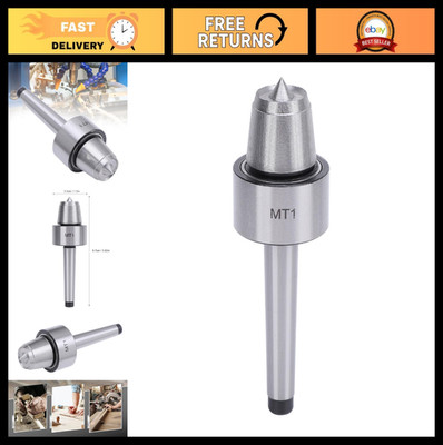 MT1 Live Center for Wood Lathe - 3.82'' High Turning Tool for Smooth Rotation, A