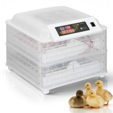 96 Eggs Incubator Digital Clear Poultry Hatching Machine Automatic Turn 30  -40  