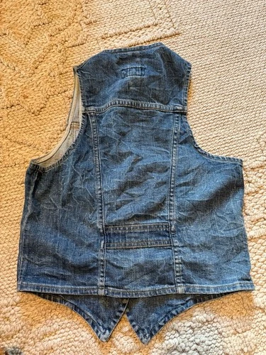 Current/Elliott The Seam Vest 1970s Mens Classic Denim Vest image 3