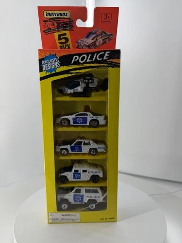 Matchbox Police 5 Pack Exclusive Designs Sealed Vintage HTF Diecast Set Rare