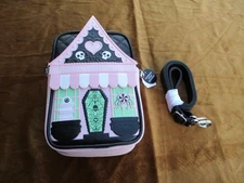 Bath & Body Works Halloween HAUNTED HOUSE Pink/Bl Crossbody Bag Glow in the Dark