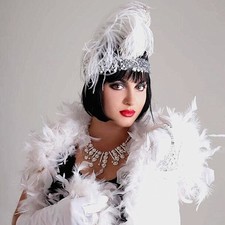 60g fluffy Feather Boa for Fancy Dress Costume Party Wedding Xmas Night Strip