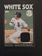 2021 Topps Series 2 1986 Topps Baseball Relic Nick Madrigal #86BR-NM Black #/199