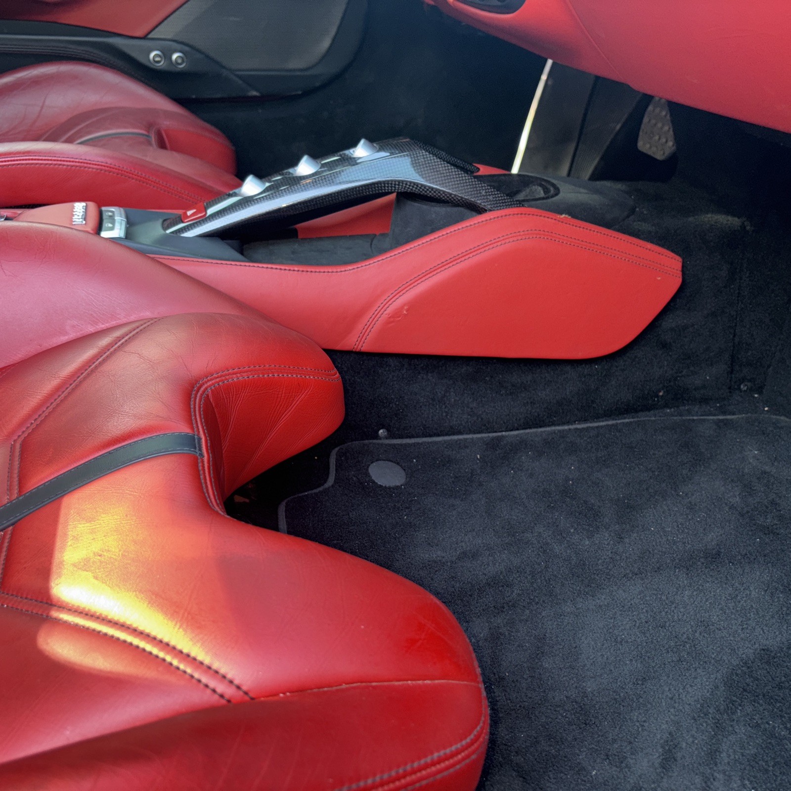 2015-2019 Ferrari 488 Rear Center Console Tunnel Floor Trim Carpet OEM