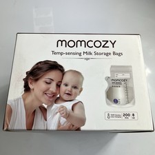 Momcozy Breastmilk Storing Bags, Temp-Sensing Milk 200 Pcs 8oz