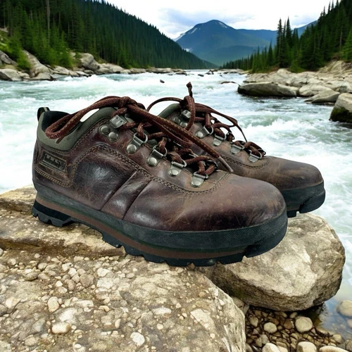 Timberland scarpone da trail in pelle marrone da donna scarpone da trekking misura 7 5 M 5626