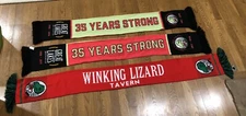 3 Winking Lizard Great Lakes Brewing Co. Double Sided Scarfs Fringe