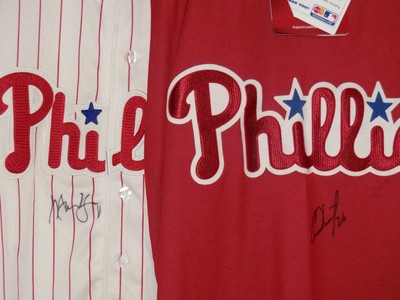 chase utley signed jersey