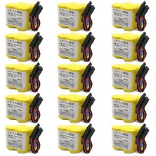 15PCS BR-2/3AGCT4A Black Plug 6V PLC Battery For FANUC A98L-0031-0025 CNC Mahine
